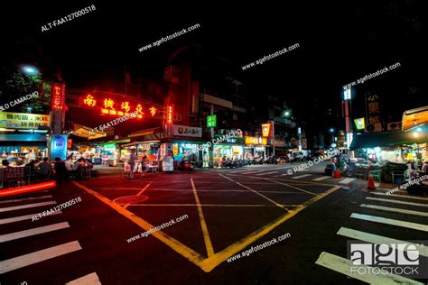 View of street at night, Stock Photo, Picture And Royalty Free Image ...