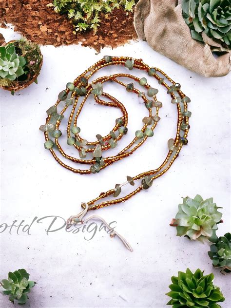 Prosperity Waist Bead Money Waist Beads Crystal Waist Bead Aventurine