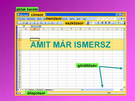 Ismerkedés A Microsoft Excel Programmal Ppt Letölteni