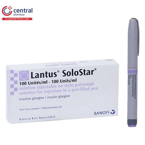 Bút Tiêm Insulin điều Trị Bệnh Tiểu đường Lantus Solostar 100uml