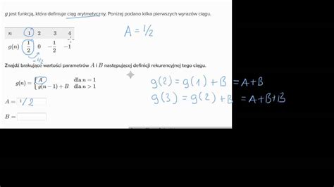 Wz R Rekurencyjny Ciagu Arytmetycznego Wiczenie Youtube