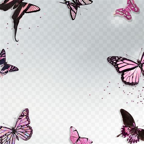 Pink Holographic And Glittery Butterfly Premium Png Rawpixel