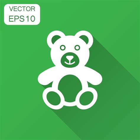 Premium Vector Teddy Bear Plush Toy Icon Vector Illustration With