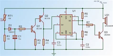 Automatic Led Blinking Circuit Using 555 Timer Ic Led Flasher