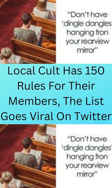 Local Cult Has 150 Rules For Their Members The List Goes Viral On Twitter Bad Dad Jokes Cult