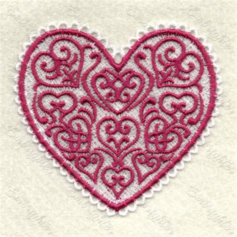 FSL heart machine embroidery design – Embrighter