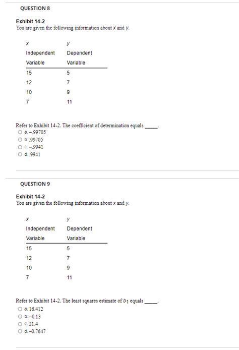 [solved] Exhibit 14 2 You Are Given The Following Informa