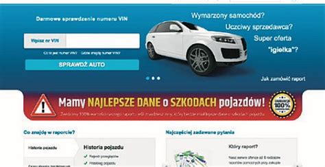 Jak sprawdzić używany samochód w internecie Motoryzacja w INTERIA PL