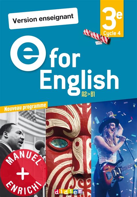 E For English E Anglais Ed Manuel Num Rique Enseignant