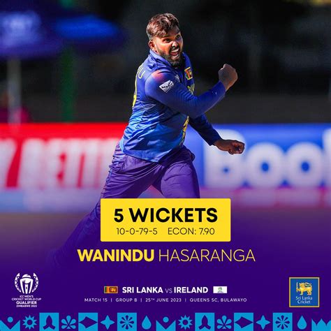 Sri Lanka Cricket On Twitter Wanindu Hasaranga Celebrates