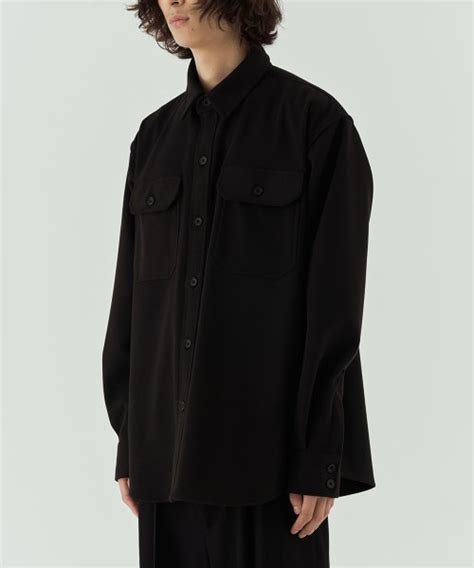 Musinsa Node Archive Officer Flannel Shirt Black