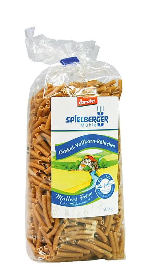 SPIELBERGER Bio Dinkel Vollkorn Röhrchen kurze Maccaroni DEMETER 500g