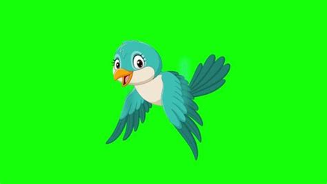 Beautiful Flying Blue Bird 2d Animation Stock Footage Video (100% Royalty-free) 1099760431 ...