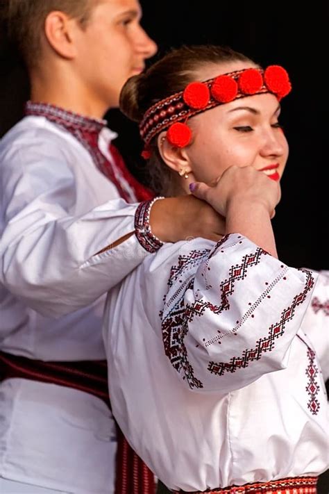 Young Ukrainian Dancers In Traditional Costume Editorial Photography