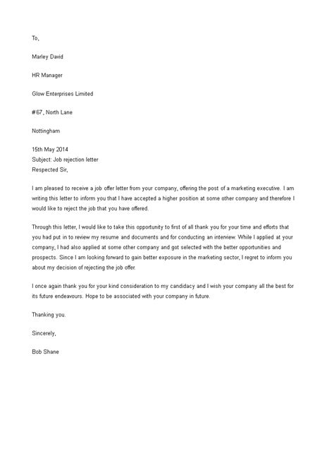 Employer Job Refusal Letter How To Create An Employer Job Refusal