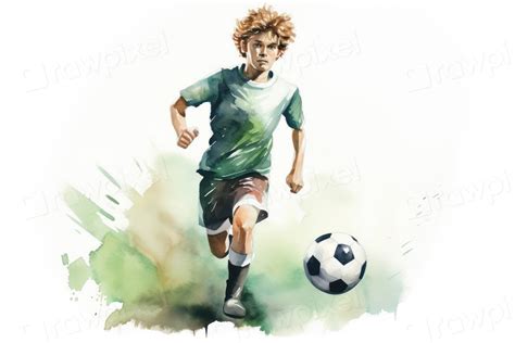 Football Kicking Sports Player Ai Free Photo Illustration Rawpixel