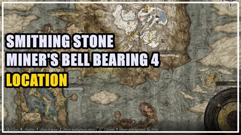 Smithing Stone Miner S Bell Bearing Location Elden Ring Youtube