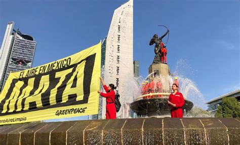 Activistas De Greenpeace Protestan Por Mala Calidad Del Aire En La CDMX