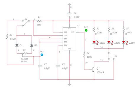 Pwm And A Stable With Ldr Using 555 Timer Multisim Live