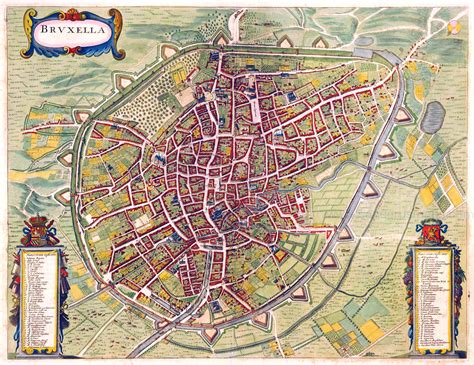 Large detailed old map of Brussels city - 1657 | Brussels | Belgium ...