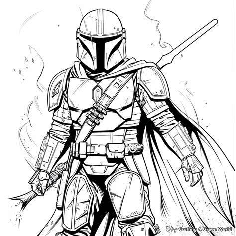 The Mandalorian Coloring Pages - Free & Printable!