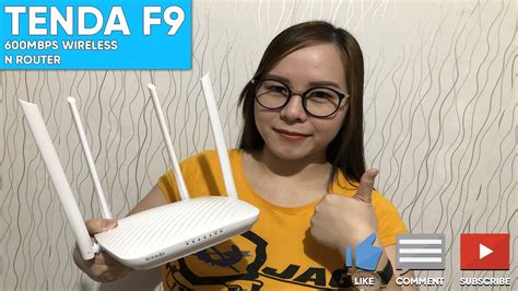 Unboxing Tenda F9 600mbps Wifi Wireless N Router With English Manual