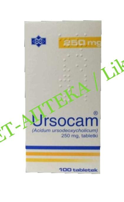 Урсокам Ursocam Acidum Ursodeoxycholicum 250mg 100 таблеток