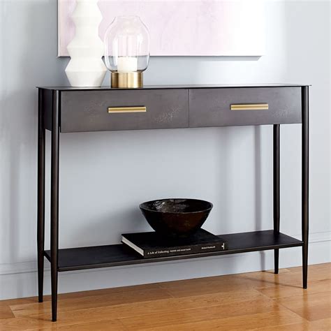 Metalwork Console Hot Rolled Steel Finish West Elm Uk