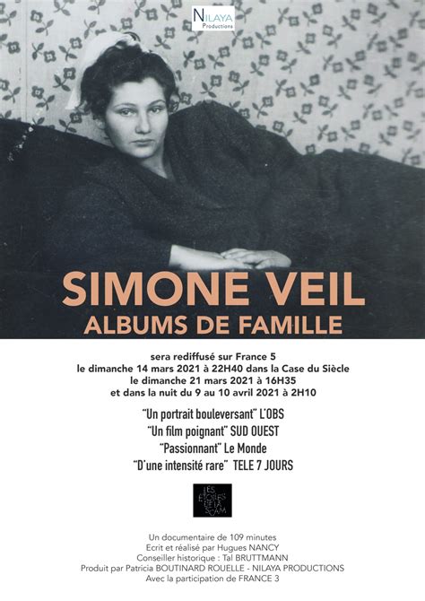 Rediffusion De Simone Veil Album De Famille Nilaya Productions