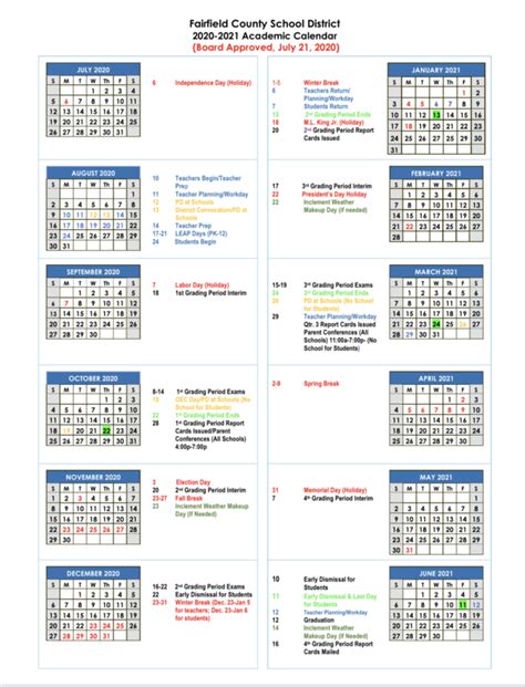 New Fairfield Schools Calendar - Sena Xylina