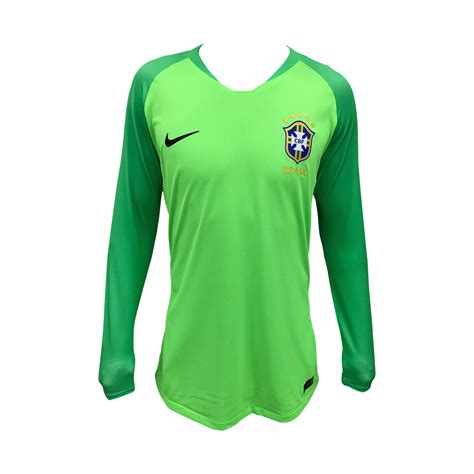 Camisa De Goleiro Manga Longa Verde Sele O Brasileira Allfc