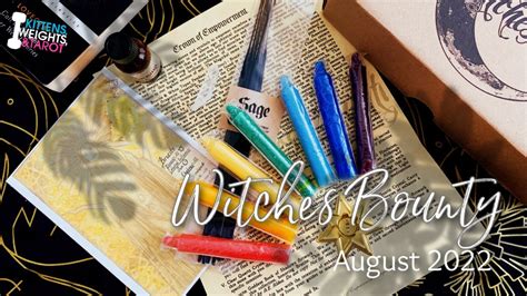 Witches Bounty Unboxing August 2022 YouTube