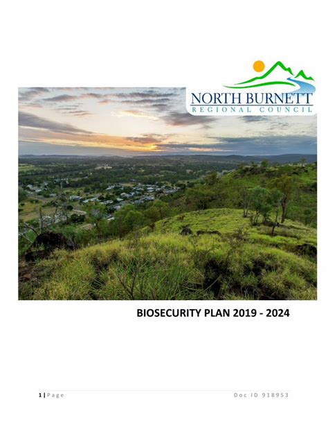 Pdf Biosecurity Plan This Biosecurity Plan Has Built On