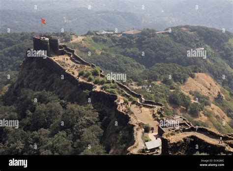 Pratapgad Fort 1656 Ce Maharashtra India Stock Photo Alamy