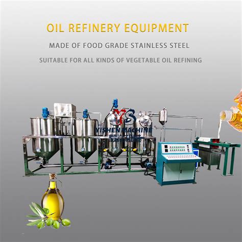 Machine To Refine Vegetable Oil Food Grade Stainless Steel 304 Small