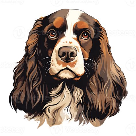 English Springer Spaniel Dog Puppy Artistic Style Painting Drawing