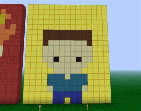 Minecraft Steve Pixel Art Volftj