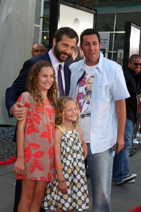 Judd Apatow With His Daughters Maude Iris Adam Sandler Arriving At The