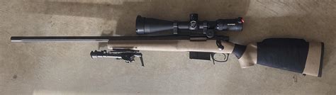 Remington 700 Varmint Synthetic Fluted Made In 2004 With Badger Ordnance Bottom Metal Scope