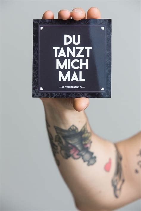 Du Tanzt Mich Mal Sticker Tanzen Tanz Spr Che Techno Spr Che