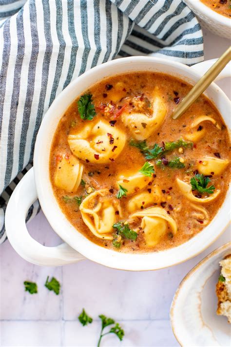 Slow Cooker Vegan Tortellini Soup This Savory Vegan