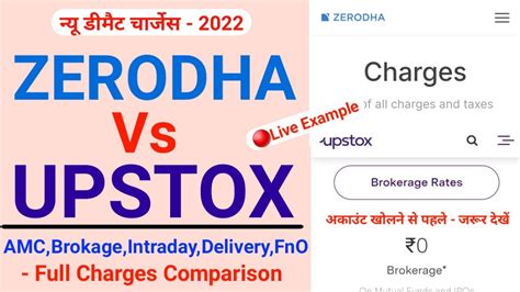 Zerodha Vs Upstox Zerodha Vs Upstox Brokerage Charges Upstox Vs