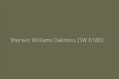 Sherwin Williams Oakmoss Sw 6180 Color Hex Code