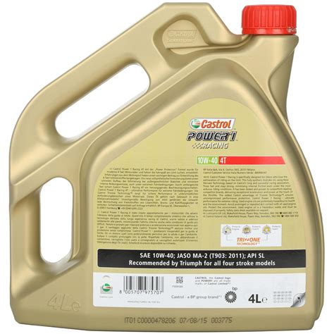 Castrol Power 1 Racing 4T 10W40 voll synthetisch 4 Liter Öl Motorrad