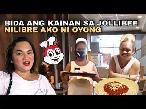 BIDA ANG KAINAN SA JOLLIBEE KASI NILIBRE AKO NI Bff BagyongOyong