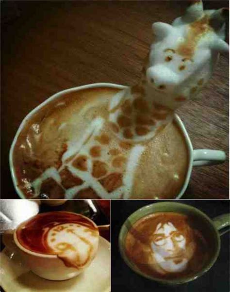 coffee foam art 1 - Do-It-Yourself Fun Ideas