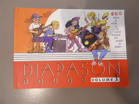 Diapason Rouge volume 1 Carnet de 460 chants de variété française et