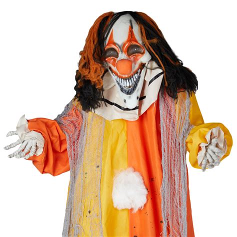 The Holiday Aisle® 82ft Super Tall Talking Halloween Animatronic Clown