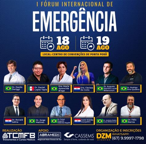 F Rum Internacional De Emerg Ncia Em Ponta Por Acontece Dias E