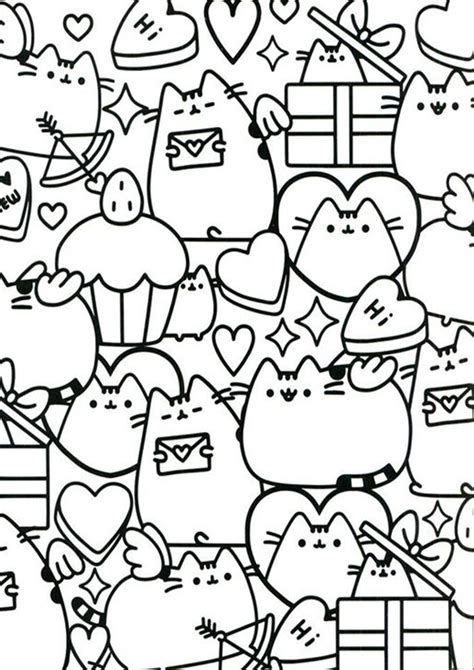 Free And Easy To Print Pusheen Coloring Pages Hello Kitty Colouring